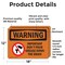 Signmission Important Don't Pour Grease With Symbol, 18 in W x Rectangle, Vinyl Decal OS-2PACK-WS-D-1218-L-12197 - alternate 3
